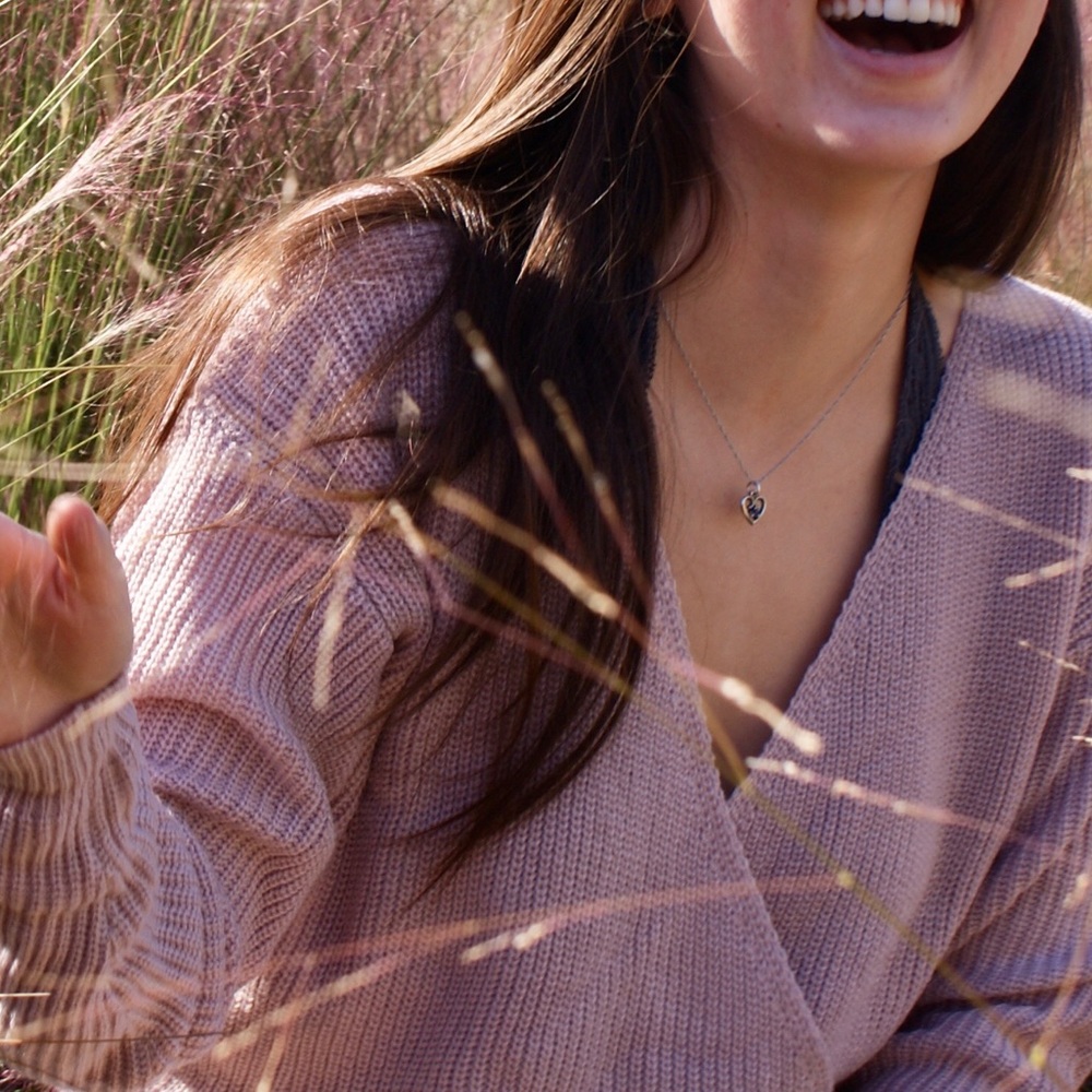 Pink v neck sweater